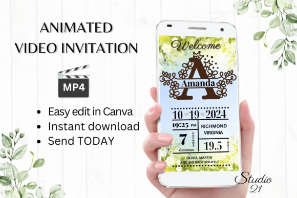 Animated Baby Birth Announcements for Modern Families