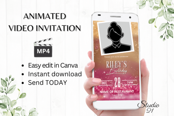 Animated Birthday Party Invitation: A Dynamic Design Asset