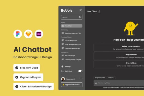 Bubble AI Chatbot Dashboard V1: Your Design Command Center
