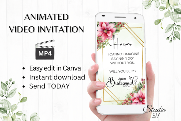 Christmas Junior Bridesmaid W3194JM: A Festive Display Font for Holiday Invitations