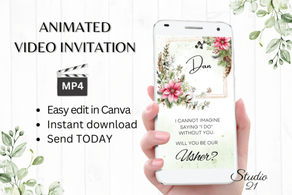 Christmas Usher Proposal W3192U: A Festive Script for Invitations