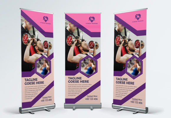 Designing Impact: A Fresh Take on the Fitness Roll Up Banner