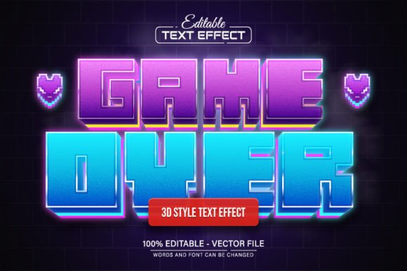 Game Over: Unlocking the Pixel 3D Text Effect