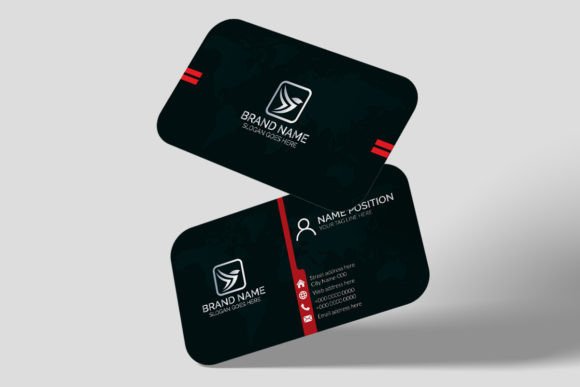 Modern Dark Business Card Template: Elevate Your First Impression