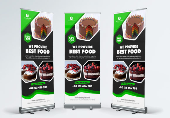 Restaurant Roll Up Banner: A Professional Template for Business Promotion