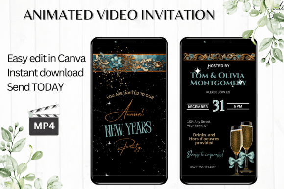 Set the Tone for Midnight: The Digital New Years Eve Party Invite