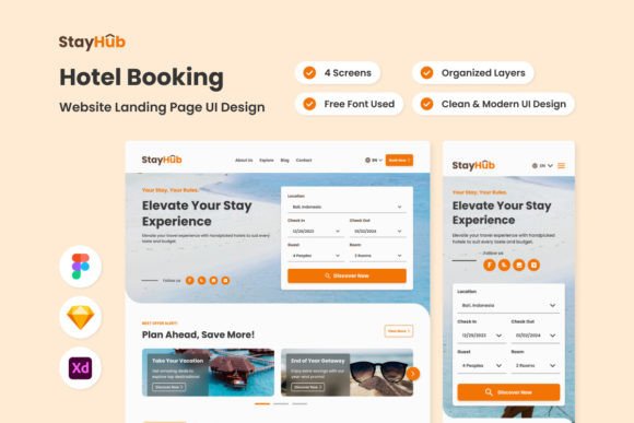 StayHub: A Landing Page Built for Seamless Travel Bookings