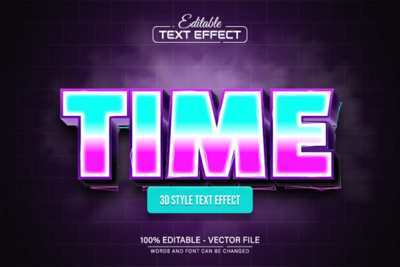 Time 3D Text Effect Editable: Dynamic Depth for Modern Projects